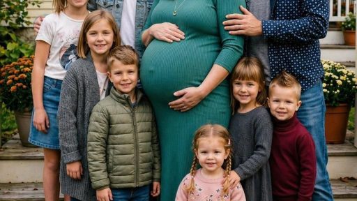 Eight Months Pregnant and Suddenly Raising Seven Children Alone, Until One Quiet Family Decision Changed Everything at His Beachside Wedding