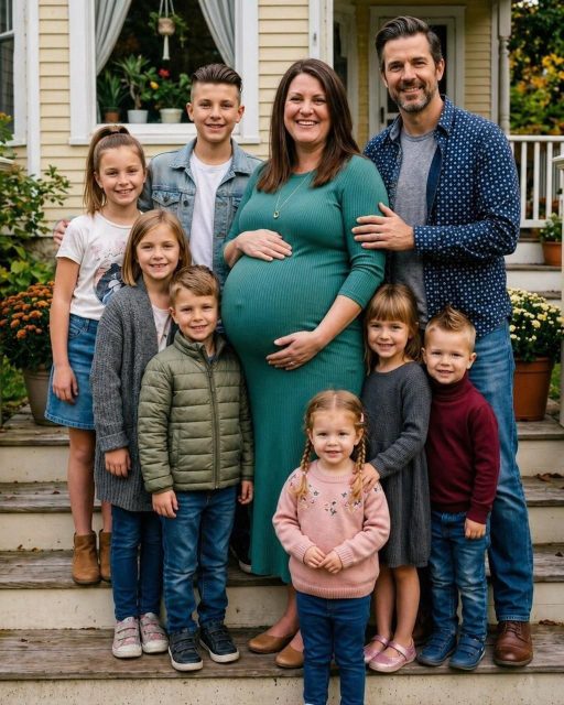 Eight Months Pregnant and Suddenly Raising Seven Children Alone, Until One Quiet Family Decision Changed Everything at His Beachside Wedding