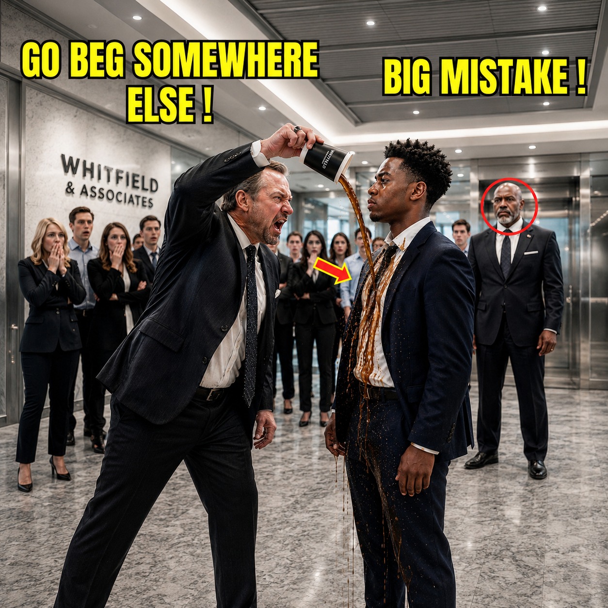 Manager Throws Coffee at New Black Intern on Day One — Until the CEO Walks In and Calls Him “Son”