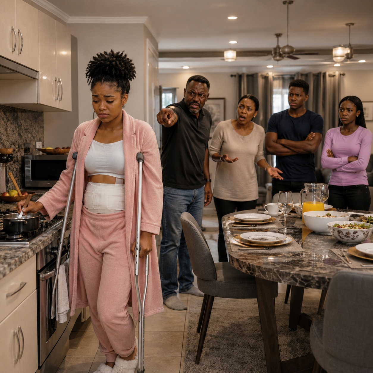 My Family Didn’t Care I’d Just Had Surgery—They Ordered Me To Cook, Then Froze When They Saw…