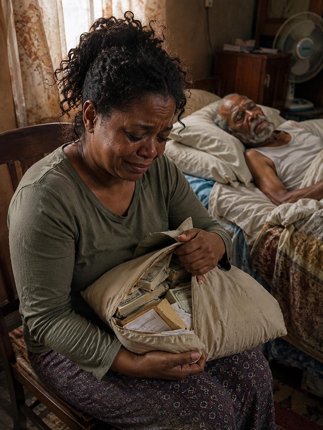 My father-in-law had no pension; I cared for him for twelve years as if he were my own father… and before he died, he left me a torn