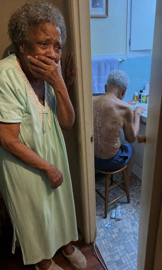 My husband used to lock himself in the bathroom every morning at 4 a.m. for thirty-five years. And the night I finally looked through the keyhole, I