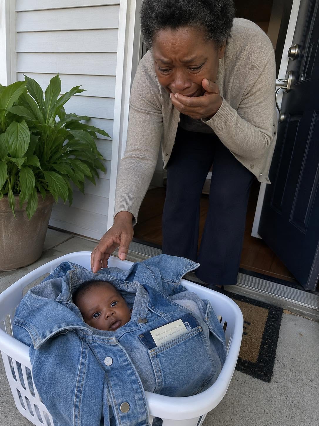 I Found a Baby Wrapped in My Missing Daughter’s Denim Jacket on My Porch – The Chilling Note I Pulled from the Pocket Made My Hands