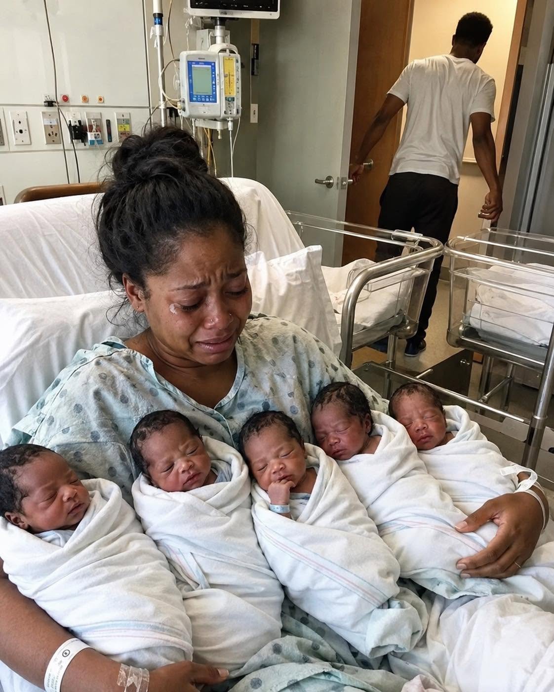 Right after the five babies were born, the father whispered, “These aren’t mine,” and walked out. The mother stayed calm and vowed to raise them alone. But thirty years later, when the real truth surfaced… Everything changed.