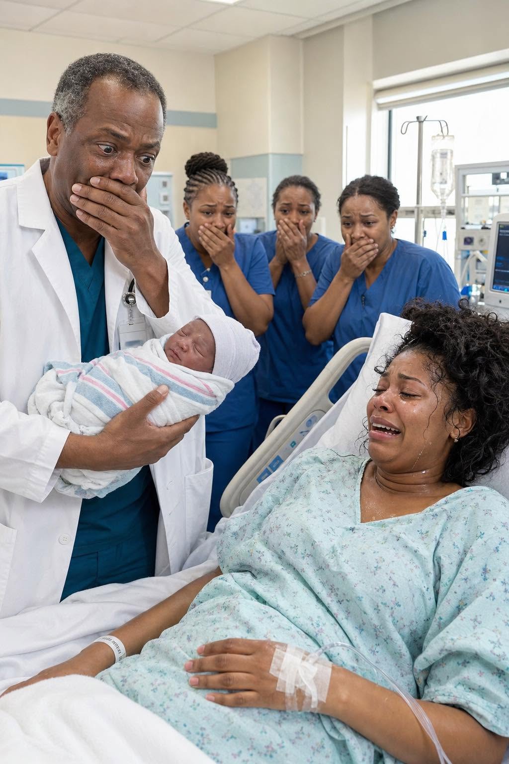 She went to the hospital to give birth, but the doctor burst into tears upon seeing the baby…