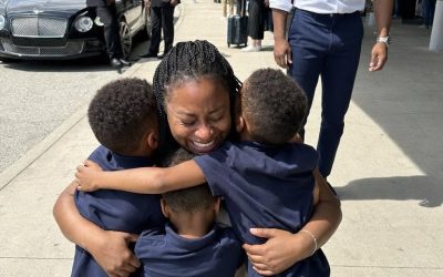 “My billionaire ex-husband sat beside me on a flight just to shame me—then three little boys stepped out of a Bentley and ran toward me, calling, “Mom!”
