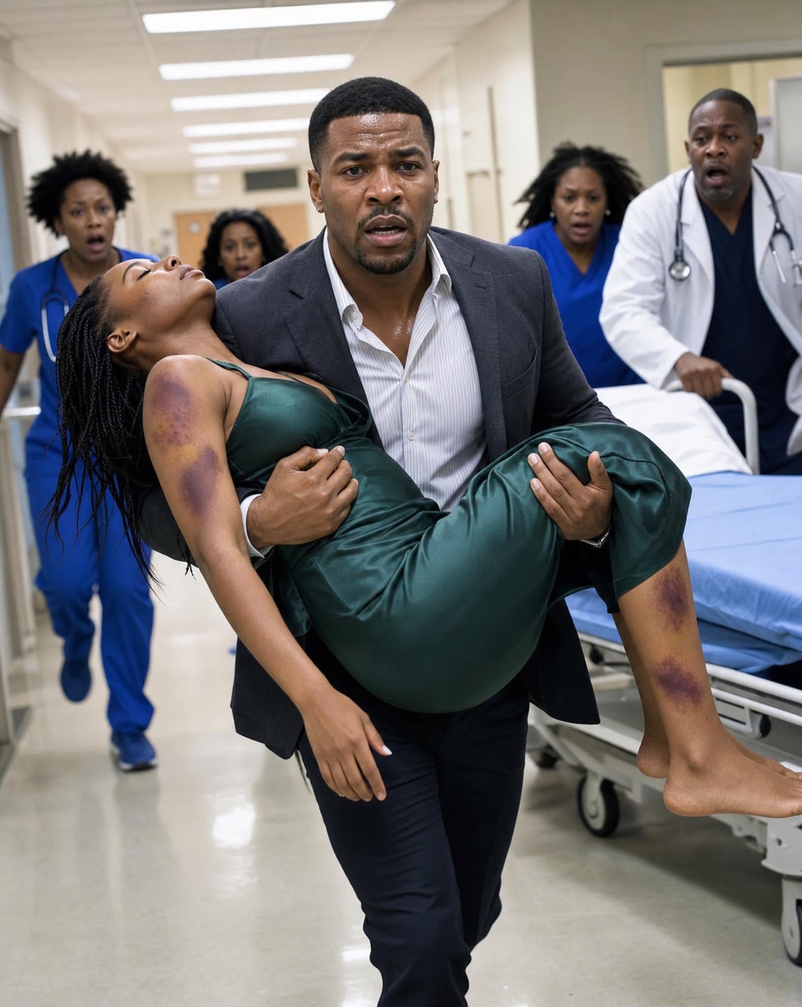 My husband @ʙᴜsᴇᴅ me every day, hiding all the bruises behind locked doors and fake smiles. One night, after I lost consciousness, he carried me to the hospital, trembling but pretending nothing was wrong. “She slipped and fell in the bathroom,” he quickly told the doctor.