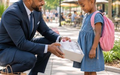 A little girl stopped me on a busy city sidewalk and asked for a pair of school shoes. The shoes cost me just . What I didn’t know was that her desperate promise to repay me one day would lead me to a dying secret, a struggling mother, and a truth powerful enough to change my life forever.