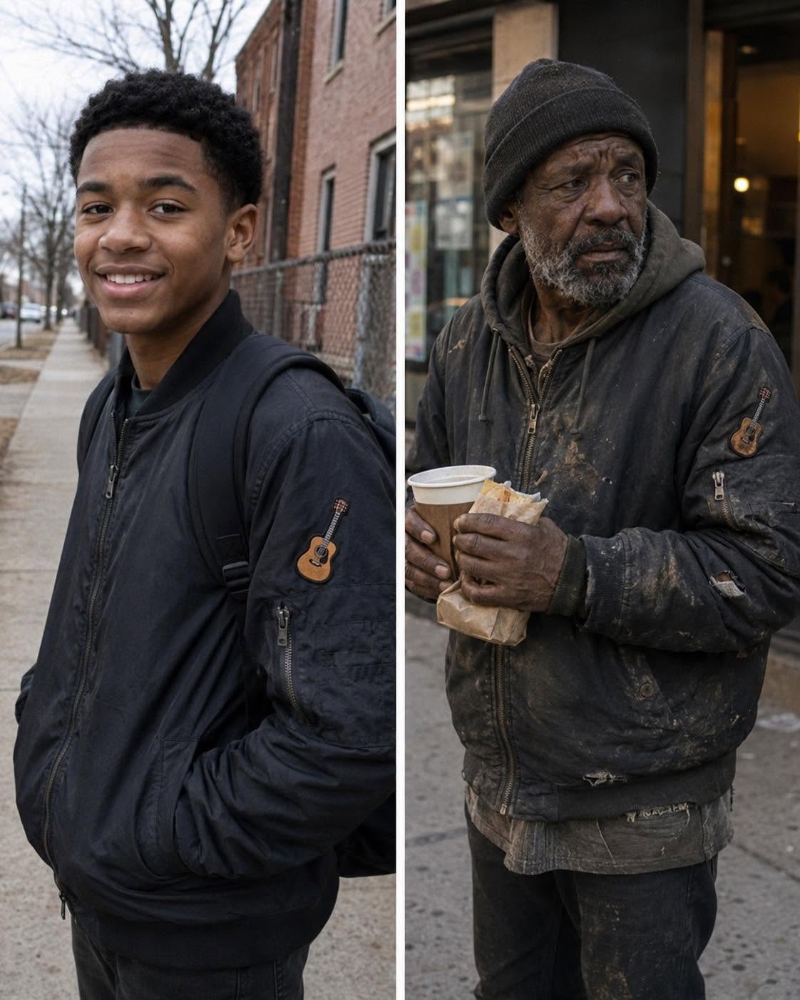 I Saw a Homeless Man Wearing My Missing Son’s Jacket – I Followed Him to an Abandoned House, and What I Found Inside Made Me Nearly Collapse