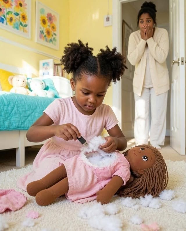 Advertisement It’s my dad’s gift, don’t throw it away!” my daughter cried, clutching that disgusting rag doll. I gave in out of pity, never imagining that hours later I would find her pulling a USB drive out of the stuffing, containing a dark secret about his new wife.