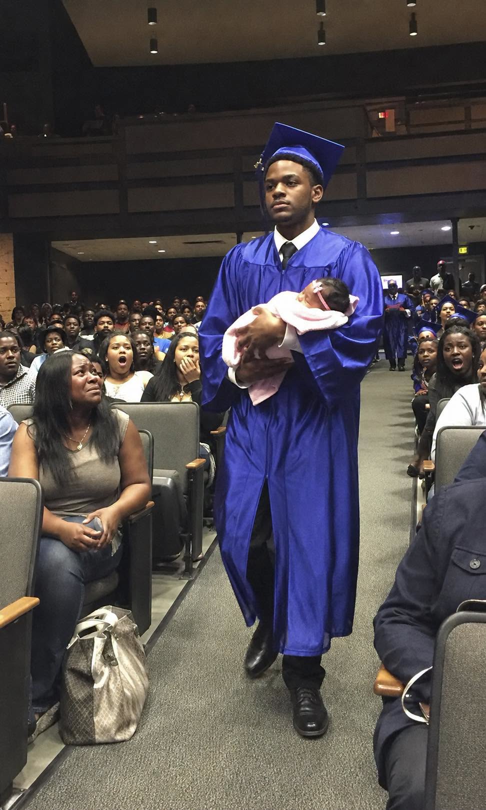 They Laughed When My Son Walked Across His Graduation Stage Holding A Newbo.rn — One Woman Whispered “Just Like His Mother”… But What He Said Next Left The Entire Room Silent