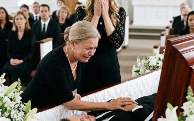 A mother arrived late to her only son’s funeral and cried out, “Don’t bury him until I’ve seen him!”… but when she insisted the coffin be opened, her daughter-in-law’s reaction left everyone stunned.