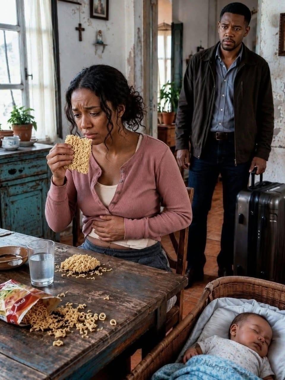 He Came Home Early to Surprise His Wife and New Baby—But Found Her Hungry, and Alone While His Family Took a Luxury Vacation with His Money.