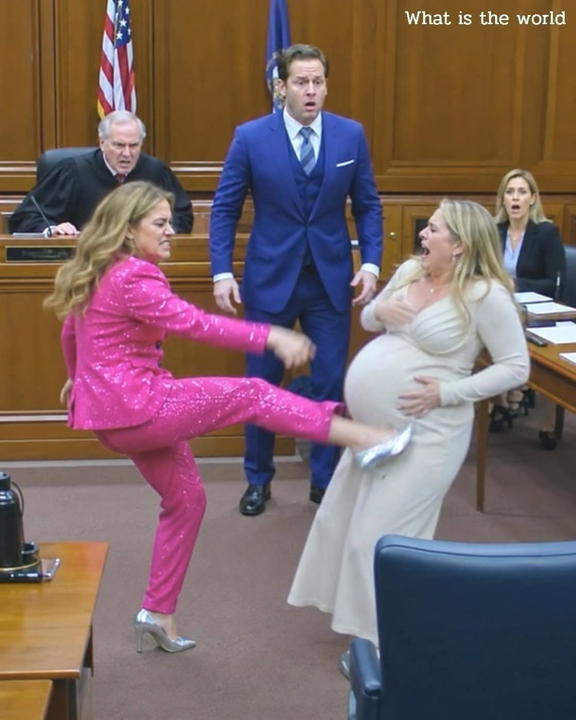 The Billionaire Let His Mistress Kick His Pregnant Wife In Court—But He Didn’t Know The Judge Had Been Waiting Twenty-Eight Years For This Moment