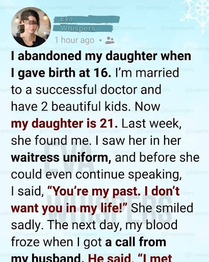 I Abandoned My Daughter… She Returned When We Needed Her Most