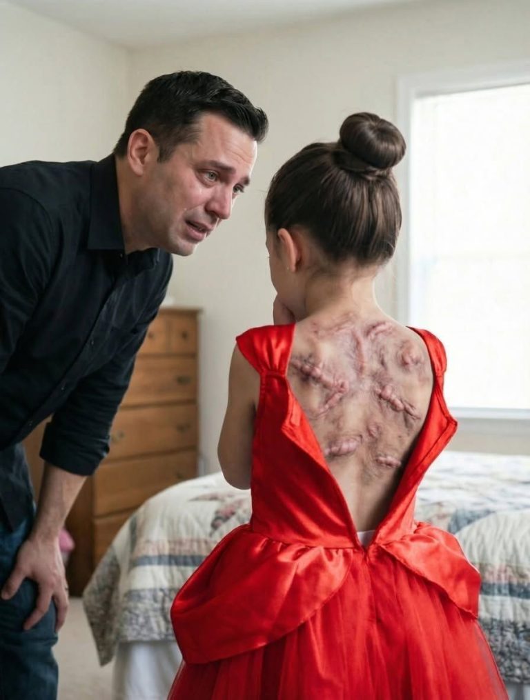 part 2 My 8-year-old daughter sent me a text saying, “DAD, COME TO MY ROOM. JUST YOU.”—then she turned around ana and showed me the maddon handprints covering her back 1