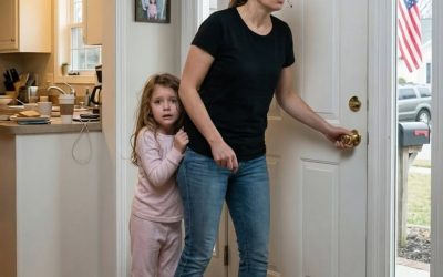 Full part: “My husband had just left for a business trip when my six-year-old daughter whispered, ‘Mommy… we have to run. Now.’ I asked her, ‘What? Why?’. She was trembling as she said, ‘There’s no time. We have to get out of the house right now.’ I grabbed our bags and reached for the door… and that’s when it happened.”