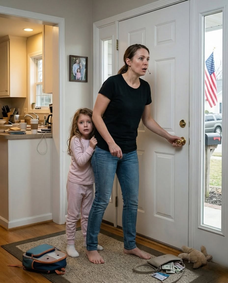Full part: “My husband had just left for a business trip when my six-year-old daughter whispered, ‘Mommy… we have to run. Now.’ I asked her, ‘What? Why?’. She was trembling as she said, ‘There’s no time. We have to get out of the house right now.’ I grabbed our bags and reached for the door… and that’s when it happened.”