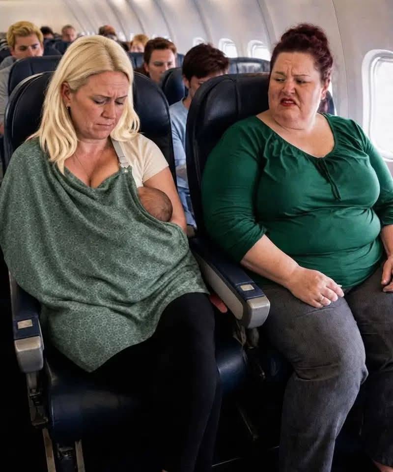 I Was Breastfeeding My 5-Month-Old Baby When the Woman Sitting Next to Me on the Plane Said, ‘Lock Yourself in the Toilet’ – Then My Older Daughter Put Her in Her Place