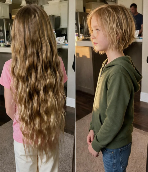 My Daughter Came Home with Her Waist-Length Hair Gone—Then She Whispered Four Words That Changed Everything